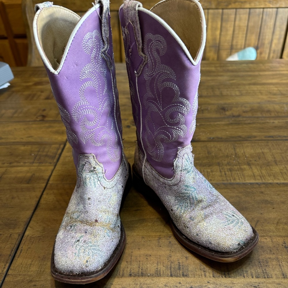 Roper little girls size 10 cowgirl boots